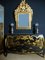 Espejo Regency antiguo de madera dorada, Imagen 4