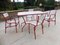 Garden Chairs & Table by Matégot, Set of 5 1