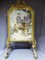 19th-Century Wood and Gilded Stucco Fireplace Mantel Screen 1