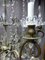 Antiker XIX Kronleuchter aus Bronze und Kristallglas 8