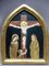 Antique Enamelled Religious Print on Copper Depicting Crucifixion 1