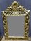 Espejo XIX antiguo de madera dorada, Imagen 1