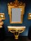 Antique Golden Wood Mirror and Console, Set of 2 11