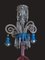 Lámpara de araña Napoleon III antigua de cristal de Murano, Imagen 5