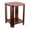 Small Art Deco Octagonal Walnut Veneer Side Table, 1930s, Image 1