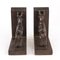 Art Deco Carved Wood Bookends, 1930s, Set of 2 4