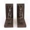 Art Deco Carved Wood Bookends, 1930s, Set of 2, Image 4