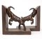 Art Deco Carved Wood Bookends, 1930s, Set of 2, Image 3