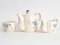 French Ceramic Liberation Tea Set from J. Pobery, 1940s, Set of 3 4