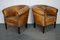 Vintage Dutch Leather Club Chairs, Set of 2 4