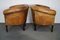 Vintage Dutch Leather Club Chairs, Set of 2, Immagine 5