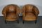Vintage Dutch Leather Club Chairs, Set of 2, Immagine 3