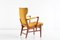 Set of Mahogany Armchairs by Bertil Söderberg for Nordiska Kompaniet, 1940s 14