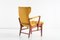Set of Mahogany Armchairs by Bertil Söderberg for Nordiska Kompaniet, 1940s 13