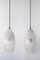 Mid-Century Modern Textured Glass Pendant Ceiling Lamps, 1960s, Set of 2 13