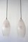 Mid-Century Modern Textured Glass Pendant Ceiling Lamps, 1960s, Set of 2 7