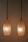 Mid-Century Modern Textured Glass Pendant Ceiling Lamps, 1960s, Set of 2 14