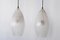 Mid-Century Modern Textured Glass Pendant Ceiling Lamps, 1960s, Set of 2 5