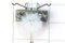 Chrome-Plated Brass & Murano Glass Sconce from Vistosi, 1960s, Image 4