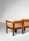 Rosewood, Leather & Woven Rattan Cane Sofa by Illum Wikkelsø, 1960s, Image 11
