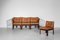 Rosewood, Leather & Woven Rattan Cane Sofa by Illum Wikkelsø, 1960s, Image 16