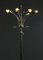 Lámpara de pie italiana de vidrio y decoración floral al estilo de Fontana Arte, años 50, Imagen 4
