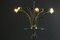 Italian Glass and Floral Decor Floor Lamp in the Style of Fontana Arte, 1950s 7