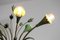 Italienische Stehlampe aus Glas & Blumendekor im Stil von Fontana Arte, 1950er 11