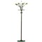 Italian Glass and Floral Decor Floor Lamp in the Style of Fontana Arte, 1950s 1