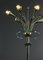 Italian Glass and Floral Decor Floor Lamp in the Style of Fontana Arte, 1950s 6