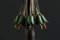 Italian Glass and Floral Decor Floor Lamp in the Style of Fontana Arte, 1950s, Image 9