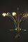 Italian Glass and Floral Decor Floor Lamp in the Style of Fontana Arte, 1950s 8