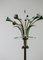 Italian Glass and Floral Decor Floor Lamp in the Style of Fontana Arte, 1950s 13