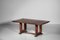 French Art Deco Style Mahogany Maxime Dining Table, 1950s, Image 7