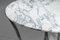 Mesa de comedor de mármol de Carrara de Michel Charron, años 70, Imagen 4