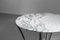 Mesa de comedor de mármol de Carrara de Michel Charron, años 70, Imagen 8