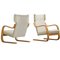 Finnische Modell 401 Sessel von Alvar Aalto, 1930er, 2er Set 1