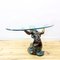 Bronze Sculptural Coffee Table with Glass Top, 1970s 8