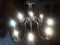 Lustre à 8 Éclairages en Verre de Murano Transparent, 1950s 22