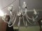Lampadario a 8 luci in vetro di Murano trasparente, anni '50, Immagine 13