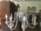 Transparenter Murano Glas Kronleuchter mit 8 Leuchten, 1950er 1