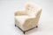 Danish Sheepskin Lounge Chair in the Style of Flemming Lassen, 1940s 11