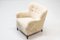 Danish Sheepskin Lounge Chair in the Style of Flemming Lassen, 1940s, Imagen 11