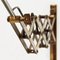 Italian Brass Scissor Sconce, 1950s, Image 8