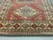 Vintage Afghan Kazak Medium Blue, Red, Beige Tribal Rug 205x132, Image 4