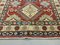 Tapis Kazak Afghan Medium Moyen, Rouge, Beige Tribal 175x122 cm 4