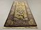 Chinesischer Pao Tao Vintage Teppich in Gold und Braun 145x68 cm 1