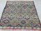 Vintage Moroccan Wool Kilim Rug 112x112 cm 1