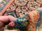 Handgefertigter malaifer Handgeknüpfter Handgeknüpfter Teppich aus gemustertem Pflanzenstoff 340 x 85 cm 8