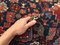 Handgefertigter antiker orientalischer Handgeknüpfter Wollteppich 230 x 139 cm 7